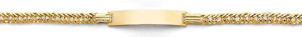 NEW 14K YELLOW GOLD BABY ID BRACELET: NEW 14K YELLOW GOLD BABY ID BRACELET BABY ID BRACELET NEW 14K YELLOW GOLD C Z LENGTH - 5.5+0.5in Apx WEIGHT - 3.2g
