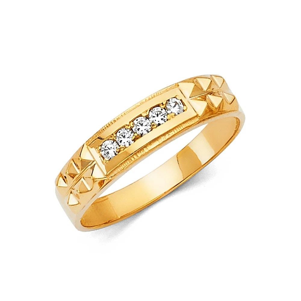NEW 14K YELLOW GOLD MEN'S WEDDING BAND- SIZE 10: NEW 14K YELLOW GOLD MEN'S WEDDING BAND MEN'S WEDDING BAND NEW 14K YELLOW GOLD WIDTH : 5 mm WEIGHT : 3.2g