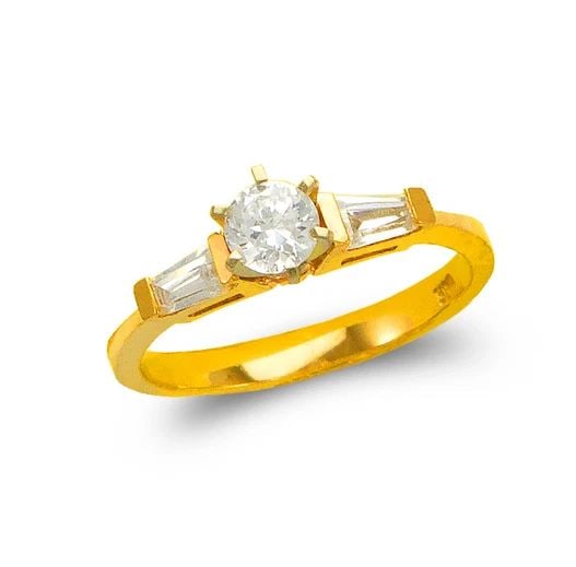 NEW 14K YELLOW GOLD LADIES FASHION SOLITAIRE RING: NEW 14K YELLOW GOLD LADIES FASHION SOLITAIRE RING LADIES FASHION SOLITAIRE RING NEW 14K YELLOW GOLD SIZE Apx: 3mm Apx WEIGHT: 3.1g