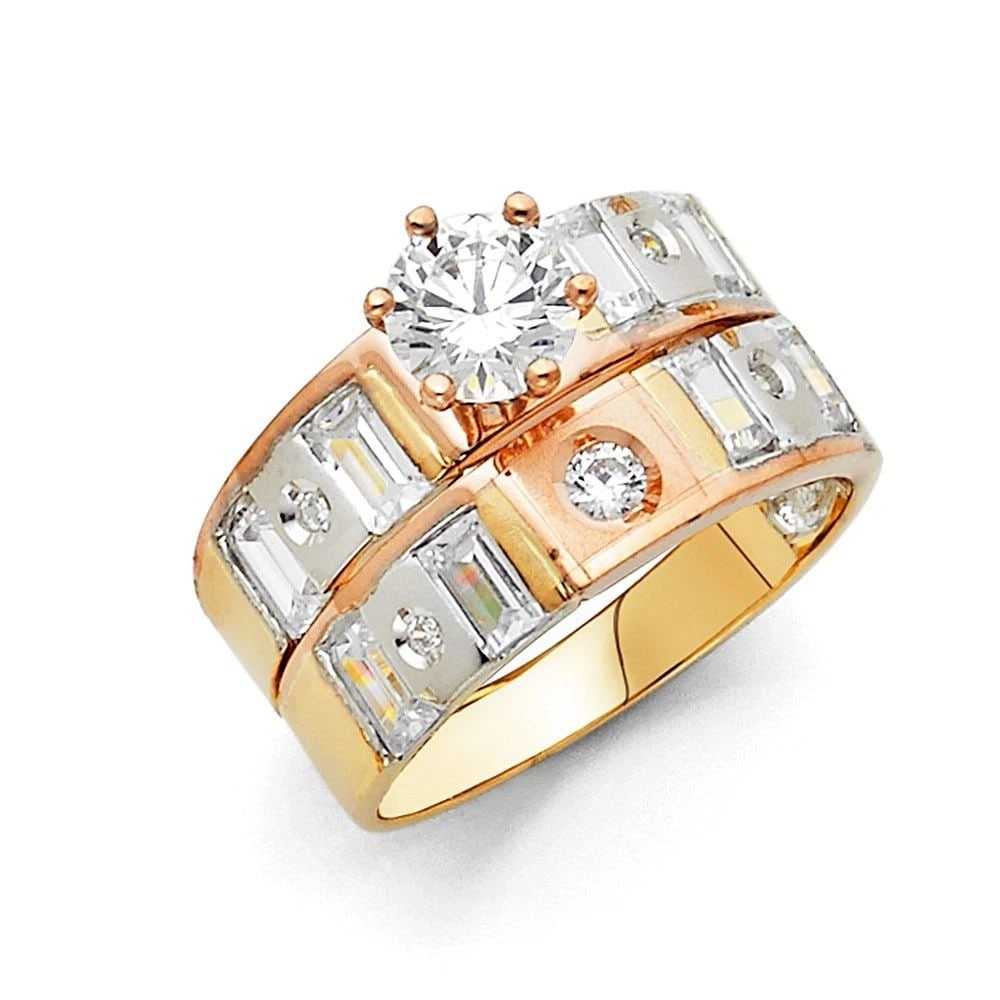 NEW 14K LADIES WEDDING BAND - SIZE 7 (1 of 2)