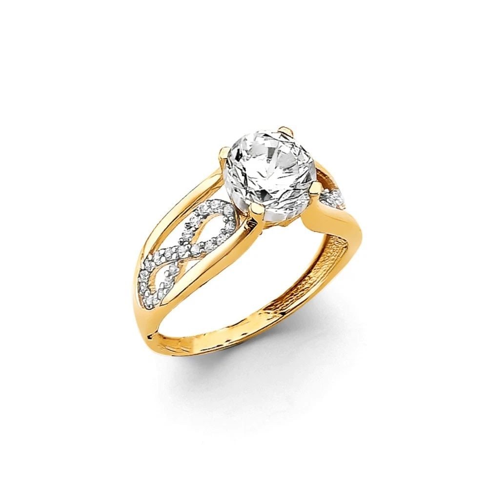 NEW 14K YELLOW GOLD ENGAGEMENT RING (1 of 2)