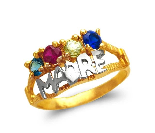 NEW 14K TWO TONE GOLD MADRE RING (1 of 2)