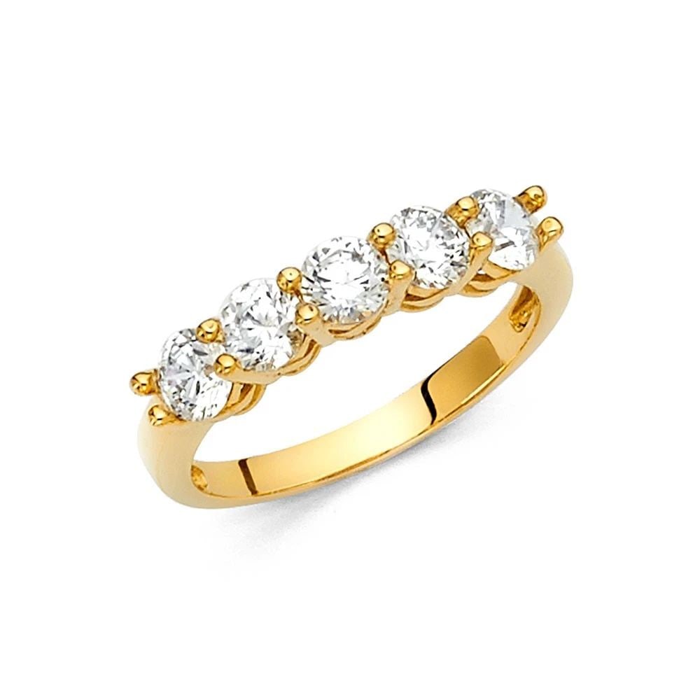 NEW 14K YELLOW GOLD WEDDING BAND - SIZE 7 (1 of 2)
