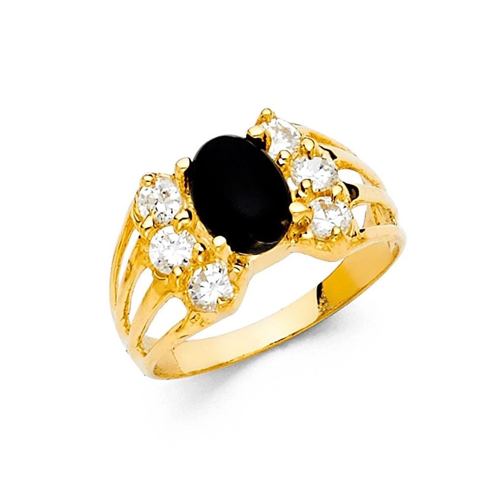 NEW 14K YELLOW GOLD FANCY RING -SIZE 7 (1 of 1)