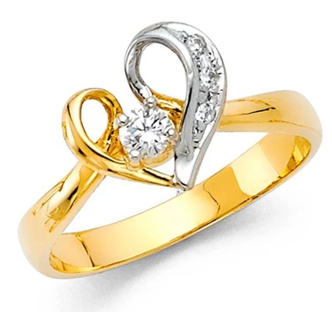 NEW 14K YELLOW GOLD FANCY RING (1 of 2)
