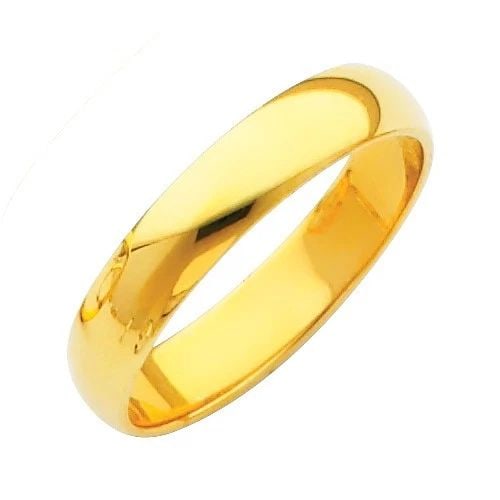 NEW 14K YELLOW GOLD 4MM PLAIN WEDDING BAND: NEW 14K YELLOW GOLD 4MM PLAIN WEDDING BAND 4MM PLAIN WEDDING BAND NEW 14K YELLOW GOLD WIDTH: 4 mm Average Apx. WEIGHT: 2.7g