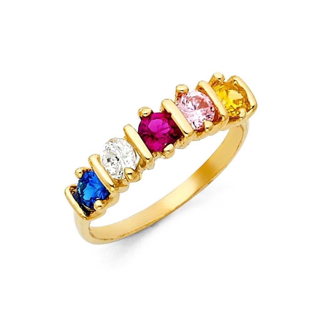 NEW 14K YELLOW GOLD MOTHERS RING: NEW 14K YELLOW GOLD MOTHERS RING MOTHERS RING NEW 14K YELLOW GOLD WIDTH : 5 mm Average Apx WEIGHT : 2.6g