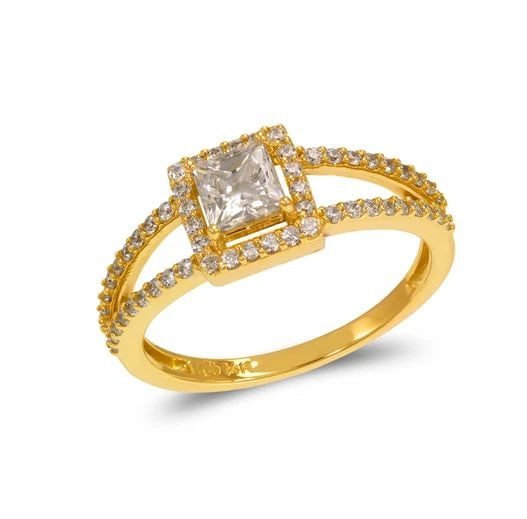 NEW 14K YELLOW GOLD LADIES FANCY PRINCESS CUT SOLITAIRE HALO RING: NEW 14K YELLOW GOLD LADIES FANCY PRINCESS CUT SOLITAIRE HALO RING LADIES FANCY PRINCESS CUT SOLITAIRE HALO RING NEW 14K YELLOW GOLD Apx. SIZE: 4mm Apx. WEIGHT: 2.6g