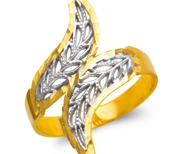 NEW 14K TWO TONE GOLD LADIES FILIGREE 15 ANOS RING (1 of 2)