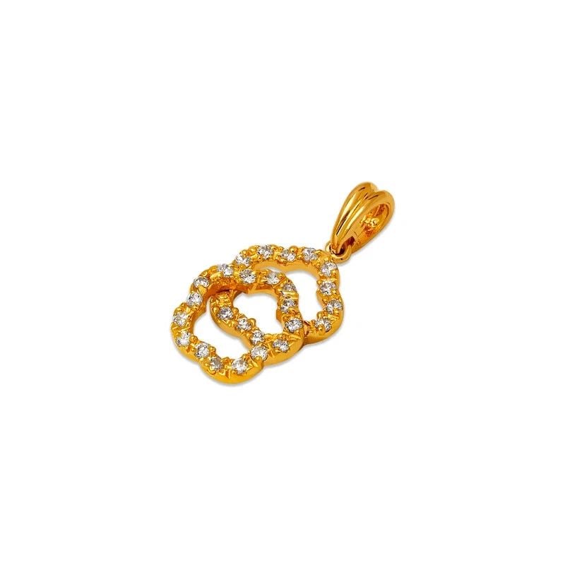 NEW 14K YELLOW GOLD LAYERED FLOWER PENDANT: NEW 14K YELLOW GOLD STAZIONE BEAD ROLO ANKLETSTAZIONE BEAD ROLO ANKLETNEW 14KYELLOW GOLDLENGTH: 7" inchApx WEIGHT: 1.3g