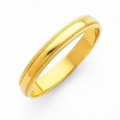 NEW 14K YELLOW GOLD 3MM MILGRAIN WEDDING BAND - SIZE 4-12: NEW 14K YELLOW GOLD 3MM MILGRAIN WEDDING BAND3MM MILGRAIN WEDDING BANDNEW 14KYELLOW GOLDWIDTH: 3 mmAverage Apx WEIGHT: 1.6g