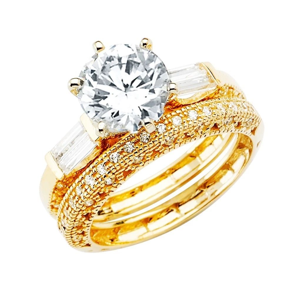 NEW 14K YELLOW GOLD LADIES WEDDING BAND (1 of 2)