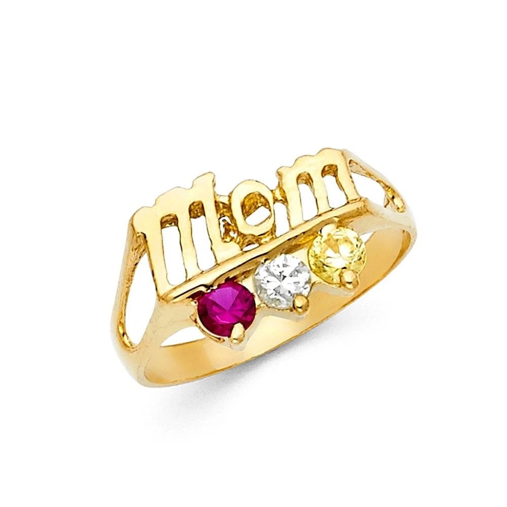 NEW 14K YELLOW GOLD MOTHERS RING - SIZE 7: NEW 14K YELLOW GOLD MOTHERS RINGMOTHERS RINGNEW 14KYELLOW GOLDWIDTH : 10 mmAverage Apx WEIGHT : 2.5g