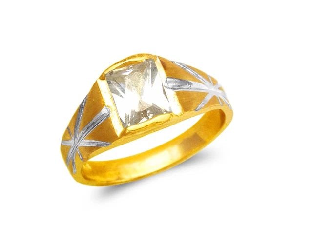 NEW 14K TWO TONE GOLD TWO TONE WEDDING TRIO RING SET: NEW 14K TWO TONE GOLD KIDS RINGKIDS RINGNEW 14KTWO TONE GOLDApx. WIDTH: 8mmApx. WEIGHT: 2.5g