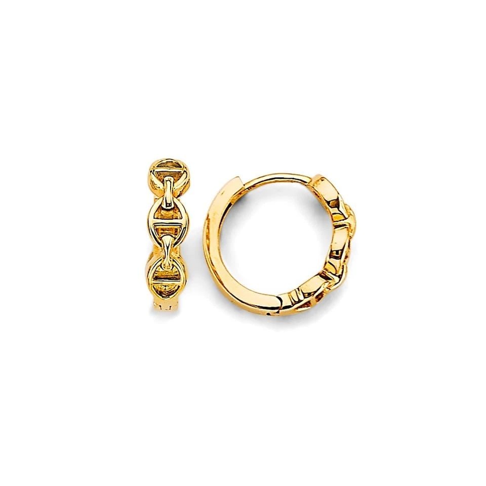 NEW 14K YELLOW GOLD HUGGIES EARRINGS: NEW 14K YELLOW GOLD HUGGIES EARRINGSHUGGIES EARRINGSNEW 14K YELLOW GOLDHEIGHT - 12 mmWIDTH - 12 mmApx WEIGHT - 1.8 g