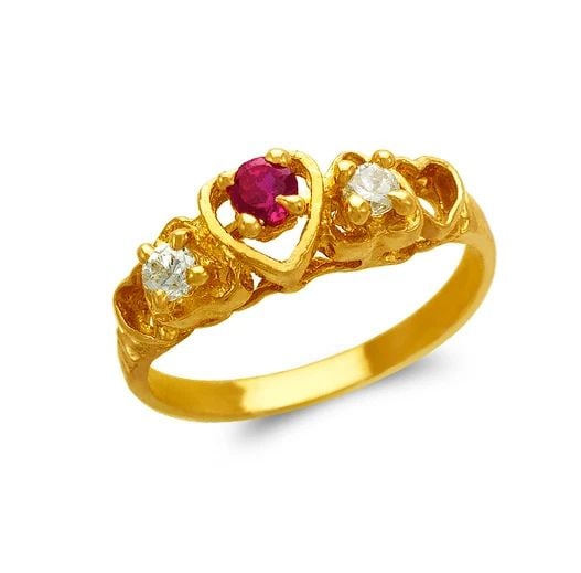 NEW 14K YELLOW GOLD LADIES FASHION RING (1 of 2)
