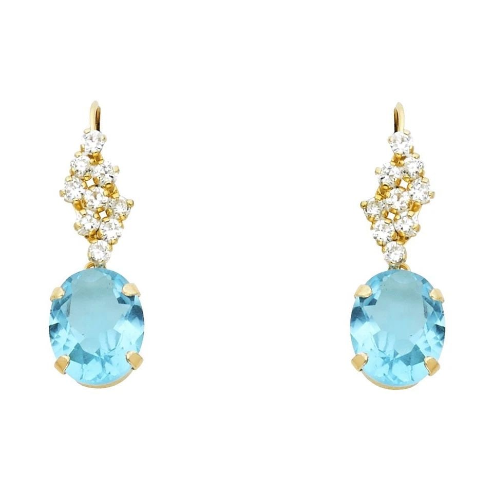 NEW 14K YELLOW GOLD STUD EARRINGS (1 of 1)