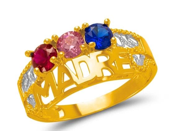 NEW 14K TWO TONE GOLD MADRE RING (1 of 2)