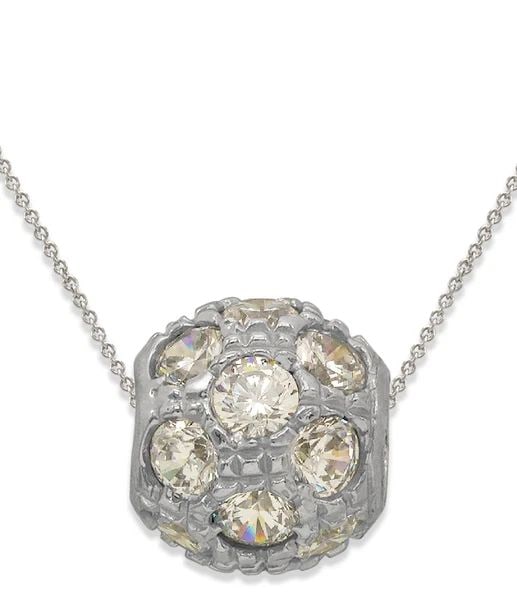 NEW 14K WHITE GOLD 10MM PENDANT: NEW 14K WHITE GOLD 10MM PENDANT 10MM PENDANT NEW 14K WHITE GOLD Apx. WIDTH: 9x10mm Apx WEIGHT: 2.3g