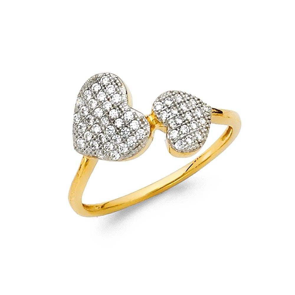NEW 14K TWO TONE GOLD FANCY RING: NEW 14K TWO TONE GOLD FANCY RING FANCY RING NEW 14K TWO TONE GOLD WIDTH : 12 mm WEIGHT : 2.2g