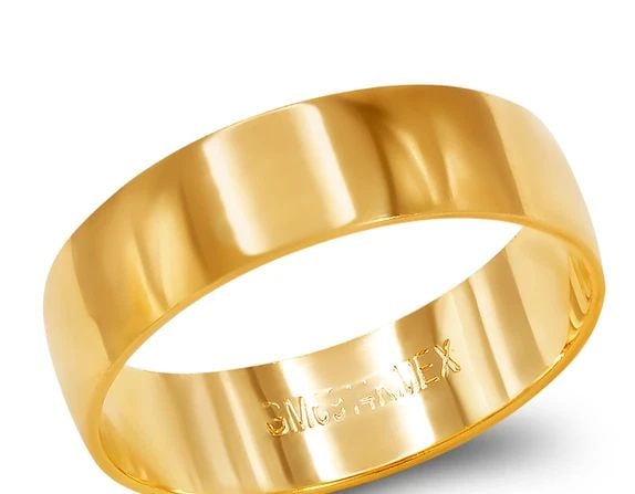 NEW 14K YELLOW GOLD 5MM PLAIN STAMPING WEDDING BAND: NEW 14K YELLOW GOLD 5MM PLAIN STAMPING WEDDING BAND 5MM PLAIN STAMPING WEDDING BAND NEW 14K YELLOW GOLD SIZE Apx: 5mm WEIGHT: 2.2g