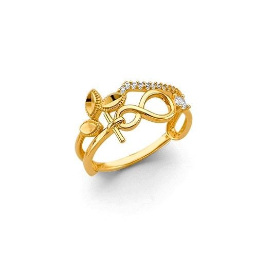 NEW 14K YELLOW GOLD FANCY RING: NEW 14K YELLOW GOLD FANCY CZ RING FANCY CZ RING NEW 14K YELLOW GOLD WIDTH : WEIGHT : 2.2g