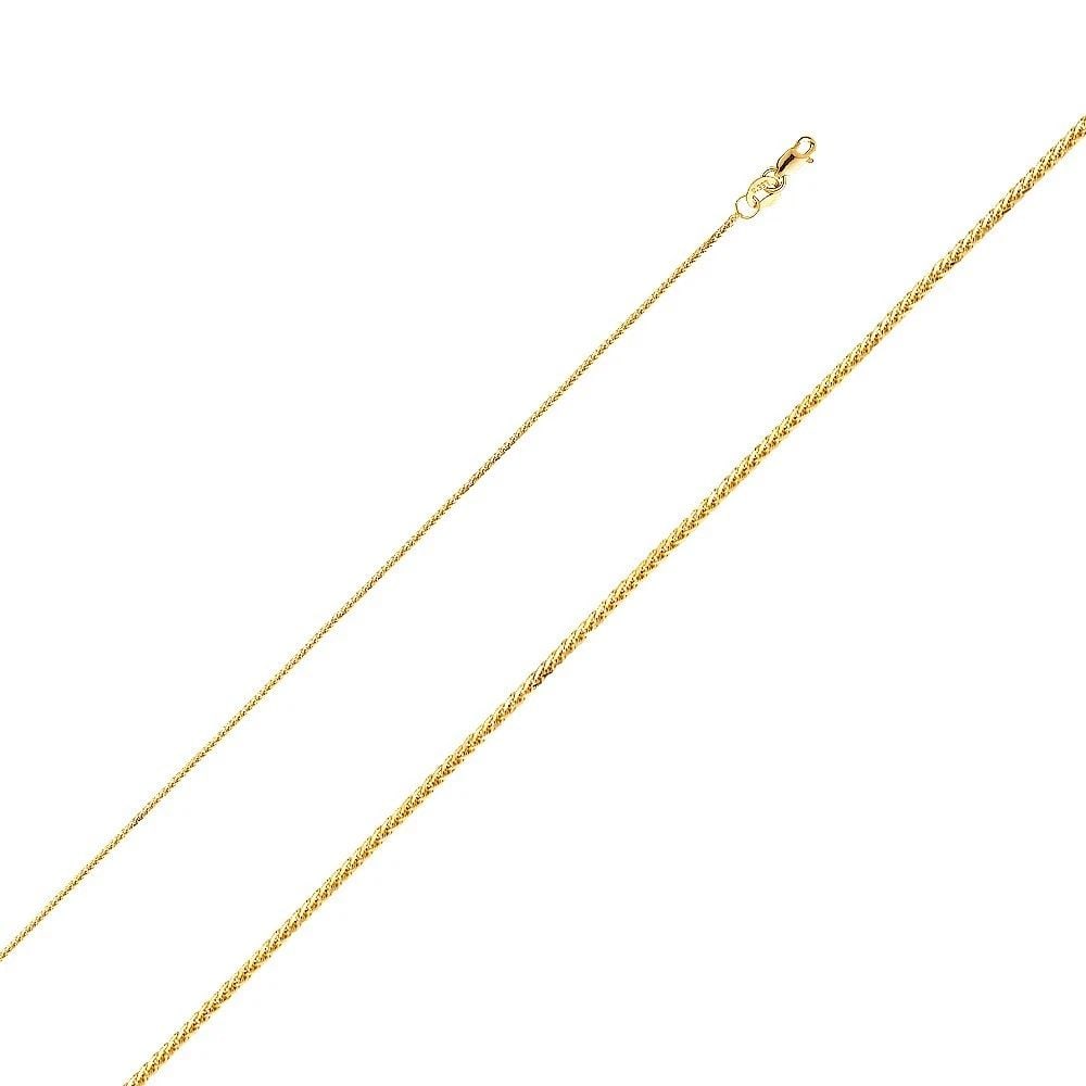 NEW 14K YELLOW GOLD 020(0.8MM) SQUARE DC WHEAT CHAIN (1 of 2)