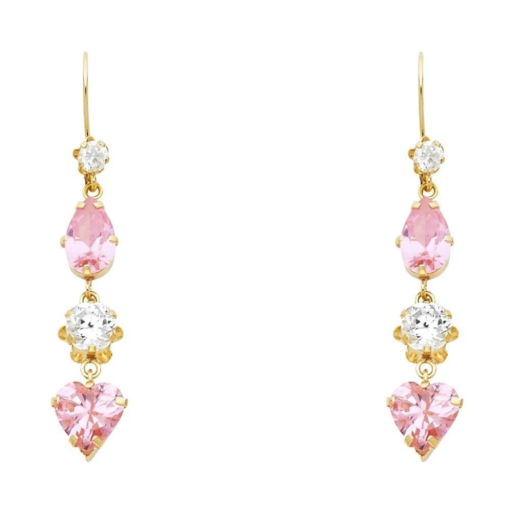 NEW 14K YELLOW GOLD STUD EARRINGS (1 of 1)