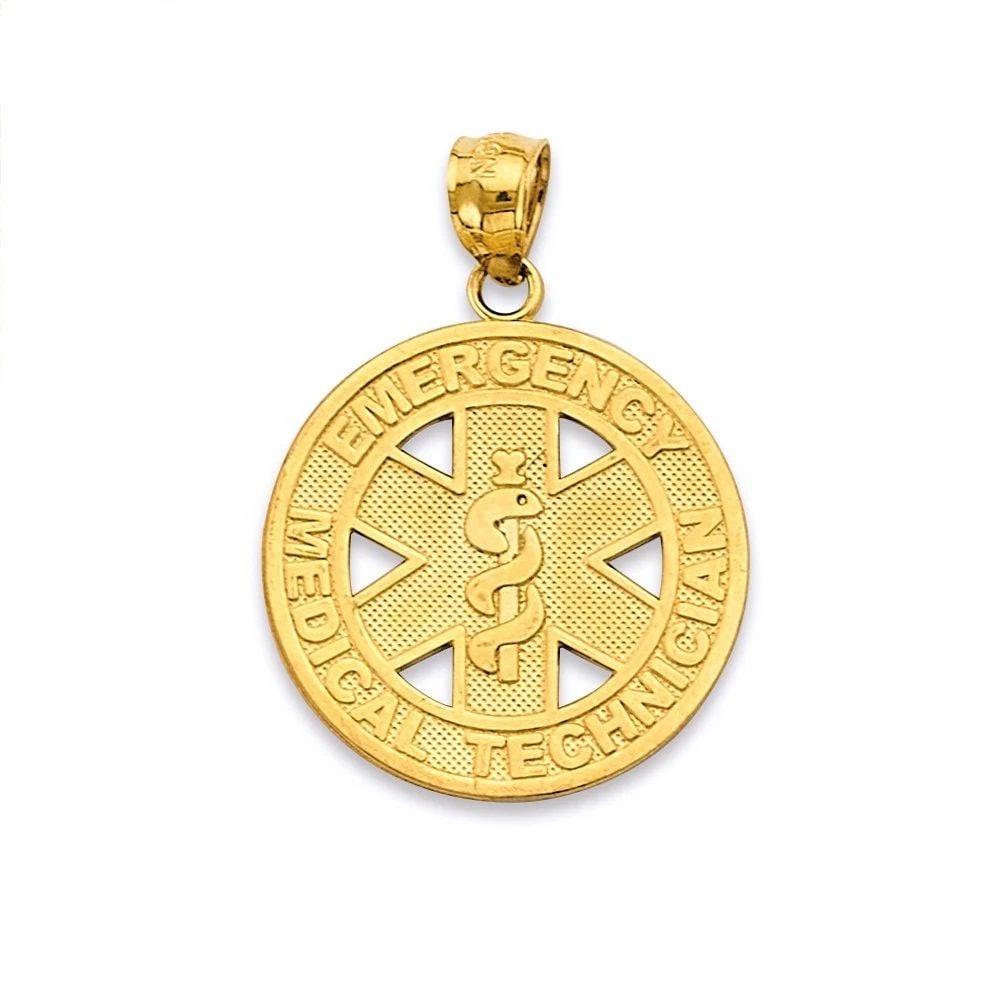 NEW 14K YELLOW GOLD EMT PENDANT (1 of 2)