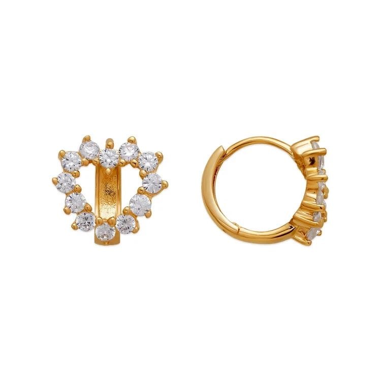 NEW 14K YELLOW GOLD FANCY HEART EARRINGS: NEW 14K YELLOW GOLD FANCY HEART EARRINGS FANCY HEART EARRINGS NEW 14K YELLOW GOLD Width: Approx. 9x11mm Apx WEIGHT: 2.1g