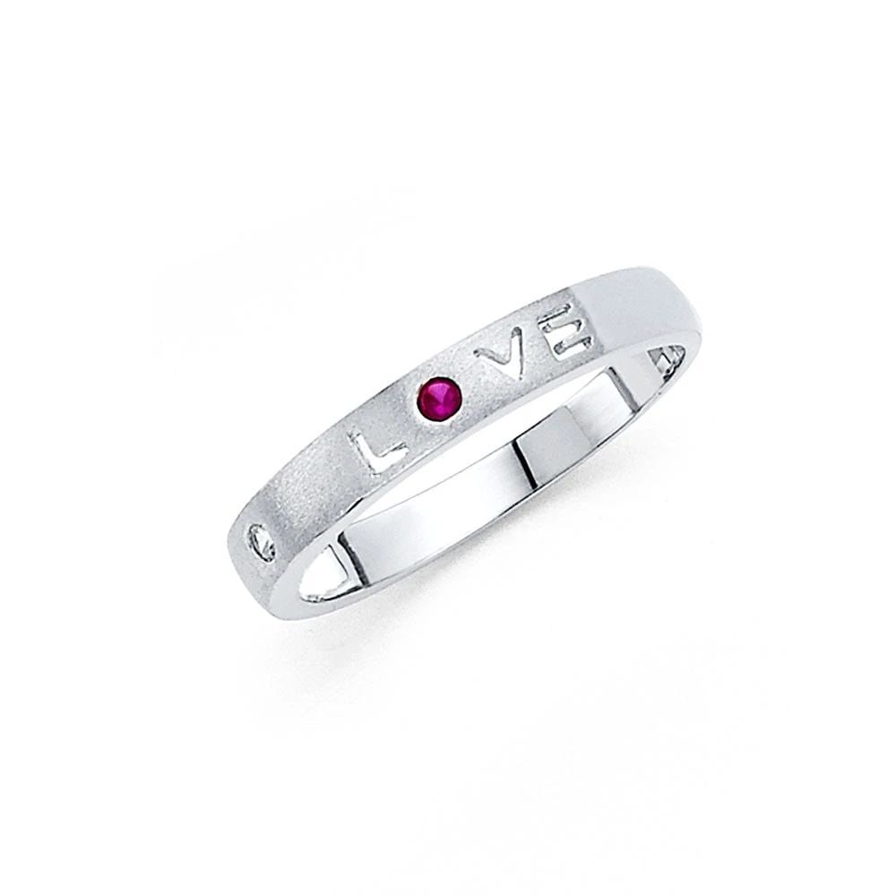 NEW 14K WHITE GOLD LOVE BAND: NEW 14K WHITE GOLD LOVE BAND LOVE BAND NEW 14K WHITE GOLD WIDTH : 3 mm WEIGHT : 2.1g