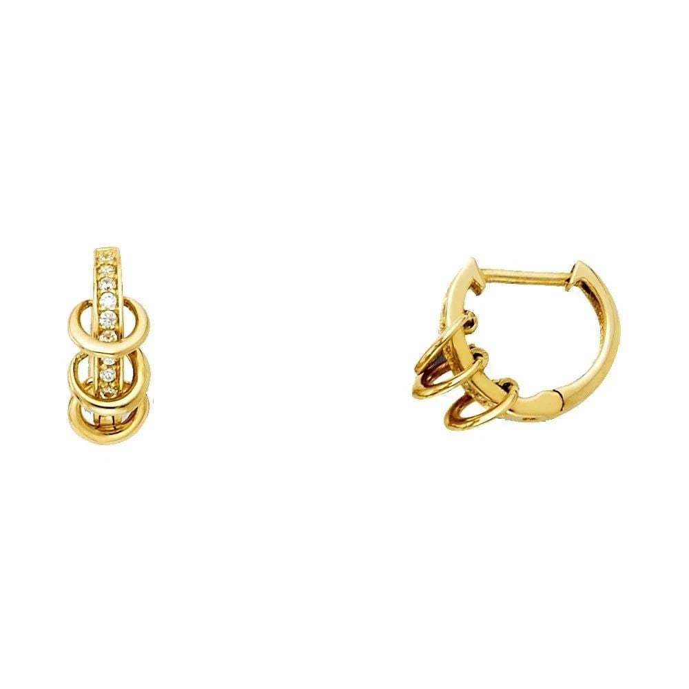 NEW 14K YELLOW GOLD HUGGIES EARRINGS: NEW 14K YELLOW GOLD HUGGIES EARRINGS HUGGIES EARRINGS NEW 14K YELLOW GOLD HEIGHT - 10 mm WIDTH - 10 mm Apx WEIGHT - 1.6 g