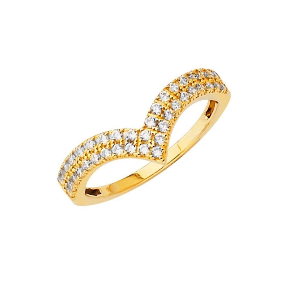 NEW 14K YELLOW GOLD FANCY RING/SET- SIZE 7: NEW 14K YELLOW GOLD FANCY RING/SET FANCY RING/SET NEW 14K YELLOW GOLD WIDTH : Average Apx. WEIGHT : 2.1g