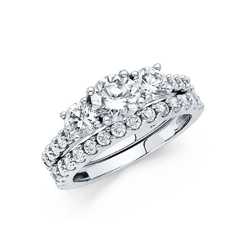 NEW 14K WHITE GOLD RING -SIZE 7 (1 of 1)