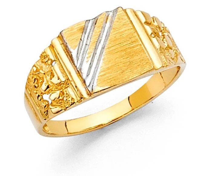 NEW 14K TWO TONE GOLD KIDS RING (1 of 2)
