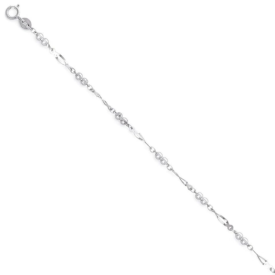 NEW 14K WHITE GOLD LIGHT BRACELET (1 of 1)