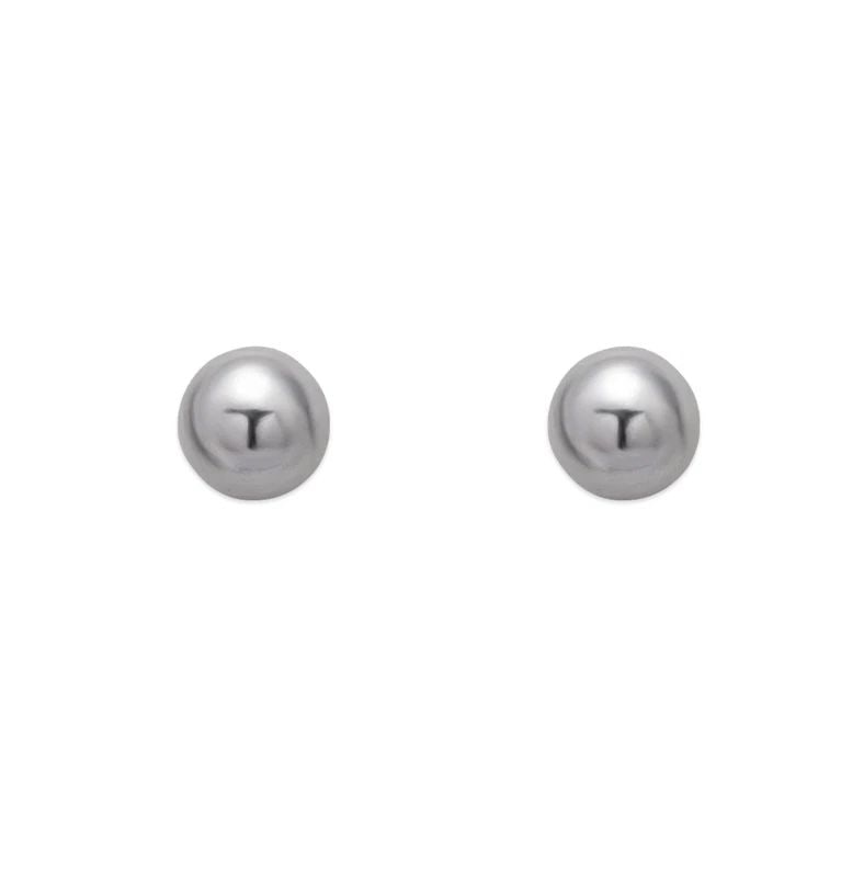NEW 14K WHITE GOLD 4MM BALL STUD EARRINGS: NEW 14K WHITE GOLD 4MM BALL STUD EARRINGS 4MM BALL STUD EARRINGS NEW 14K WHITE GOLD Width: Approx. 4mm Apx WEIGHT: 2g