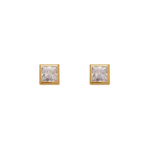 NEW 14K YELLOW GOLD 4MM SQUARE BEZEL STUD EARRINGS: NEW 14K YELLOW GOLD 4MM SQUARE BEZEL STUD EARRINGS 4MM SQUARE BEZEL STUD EARRINGS NEW 14K YELLOW GOLD Width: Approx. 4mm AVERAGE Apx WEIGHT: 2g