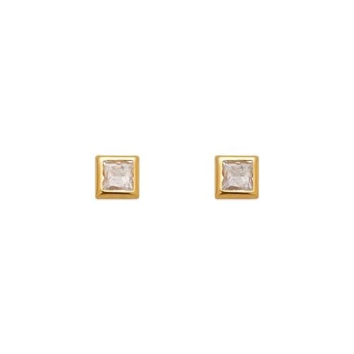 NEW 14K YELLOW GOLD 3MM SQUARE BEZEL STUD EARRINGS: NEW 14K YELLOW GOLD 3MM SQUARE BEZEL STUD EARRINGS 3MM SQUARE BEZEL STUD EARRINGS NEW 14K YELLOW GOLD Width: Approx. 3mm AVERAGE Apx WEIGHT: 2g