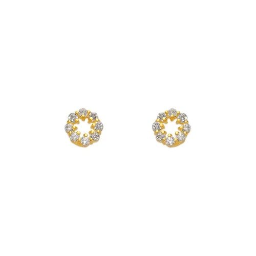 NEW 14K YELLOW GOLD FLOWER STUD EARRINGS: NEW 14K YELLOW GOLD FLOWER STUD EARRINGS FLOWER STUD EARRINGS NEW 14K YELLOW GOLD Width: Approx. 5x5mm AVERAGE Apx WEIGHT: 2g