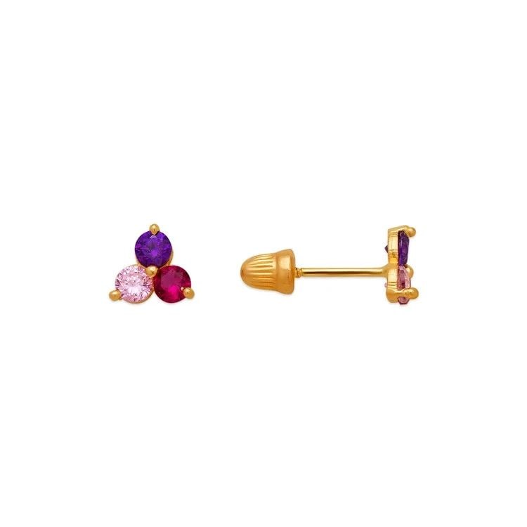 NEW 14K YELLOW GOLD FLOWER STUD EARRINGS: NEW 14K YELLOW GOLD FLOWER STUD EARRINGS FLOWER STUD EARRINGS NEW 14K YELLOW GOLD Width: Approx. 5x5mm Apx WEIGHT: 2g