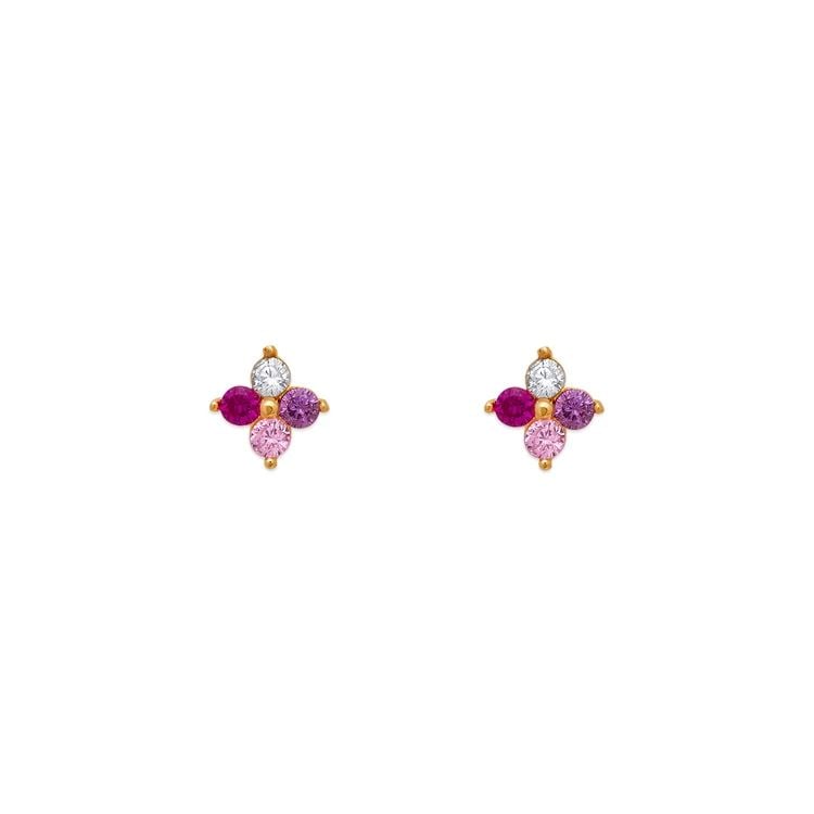 NEW 14K YELLOW GOLD FLOWER STUD EARRINGS: NEW 14K YELLOW GOLD FLOWER STUD EARRINGS FLOWER STUD EARRINGS NEW 14K YELLOW GOLD Width: Approx. 5x5mm Apx WEIGHT: 2g