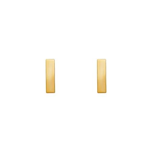NEW 14K YELLOW GOLD HIGH POLISHED BAR STUD EARRINGS: NEW 14K YELLOW GOLD HIGH POLISHED BAR STUD EARRINGS HIGH POLISHED BAR STUD EARRINGS NEW 14K YELLOW GOLD Width: Approx. 2.5x10mm AVERAGE Apx WEIGHT: 2g
