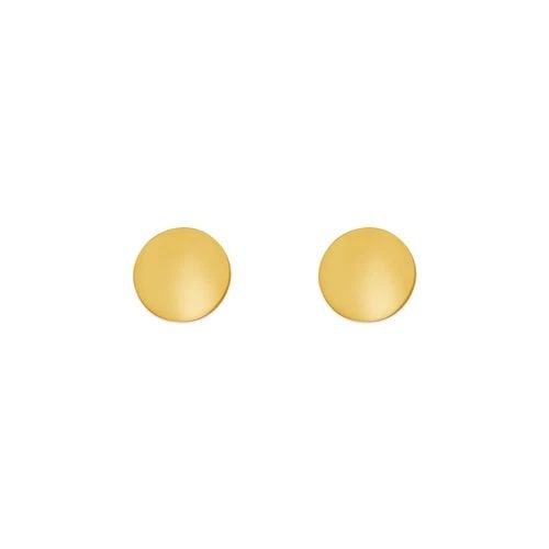 NEW 14K YELLOW GOLD HIGH POLISHED CIRCLE STUD EARRINGS: NEW 14K YELLOW GOLD HIGH POLISHED CIRCLE STUD EARRINGS HIGH POLISHED CIRCLE STUD EARRINGS NEW 14K YELLOW GOLD Width: Approx. 6.5mm AVERAGE Apx WEIGHT: 2g