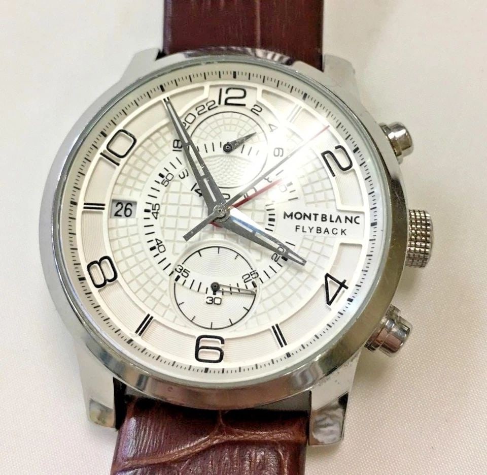 MONTBLANC TIMEWALKER FLYBACK 7069 CHRONOGRAPH AUTHENTIC MENS WATCH (1 of 2)