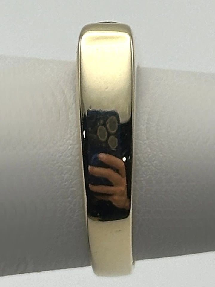 14K GOLD BAND, FLAT UPPER WITH 0.30CTW NATURAL DIAMONDS (SIZE 6) 5 GRAM (1 of 2)