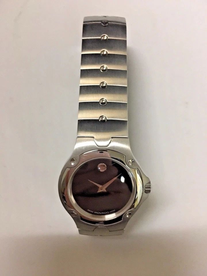 NEW MOVADO WOMEN'S STAINLESS STEEL WATCH 27MM 84 G4 1851 (1 of 2)