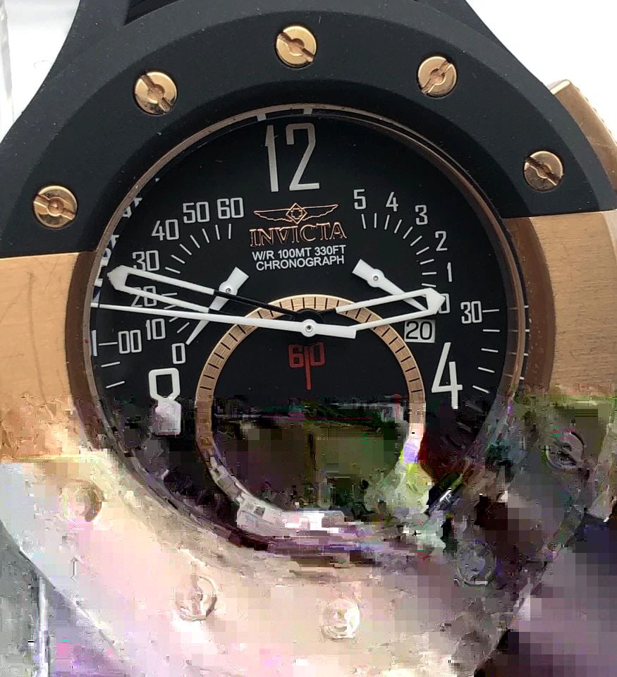 INVICTA S1 RALLY RACER 5689 CHRONOGRAPH ROSETONE CASE (NEW BAND) (1 of 2)