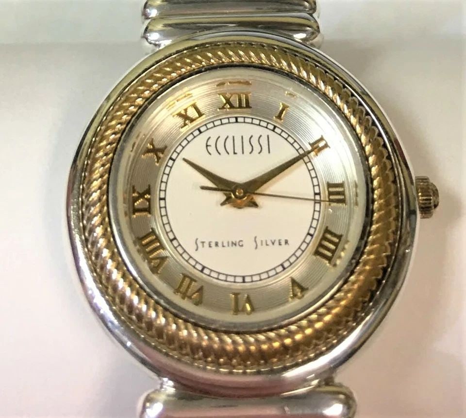 ECCLISSI WOMEN'S WATCH STERLING SILVER CASE AND BAND 26MM (1 of 2)