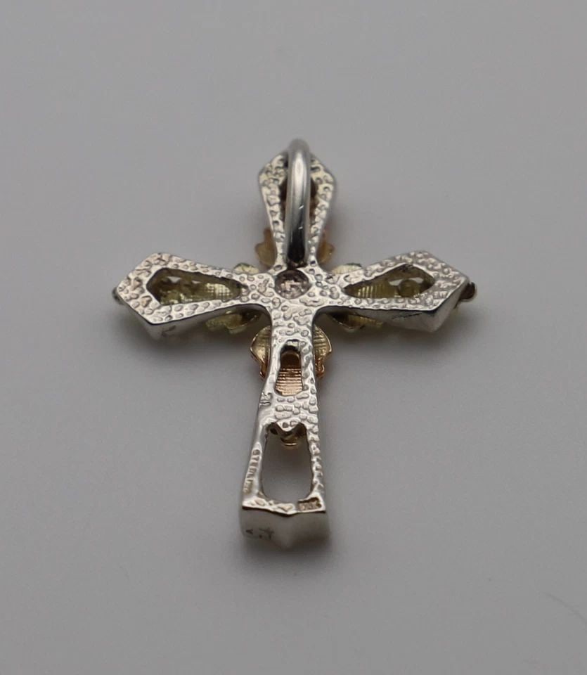 STERLING SILVER PENDANT WITH 12K BLACK HILLS GOLD LEAF ACCENTS 2.7 GRAM (1 of 2)